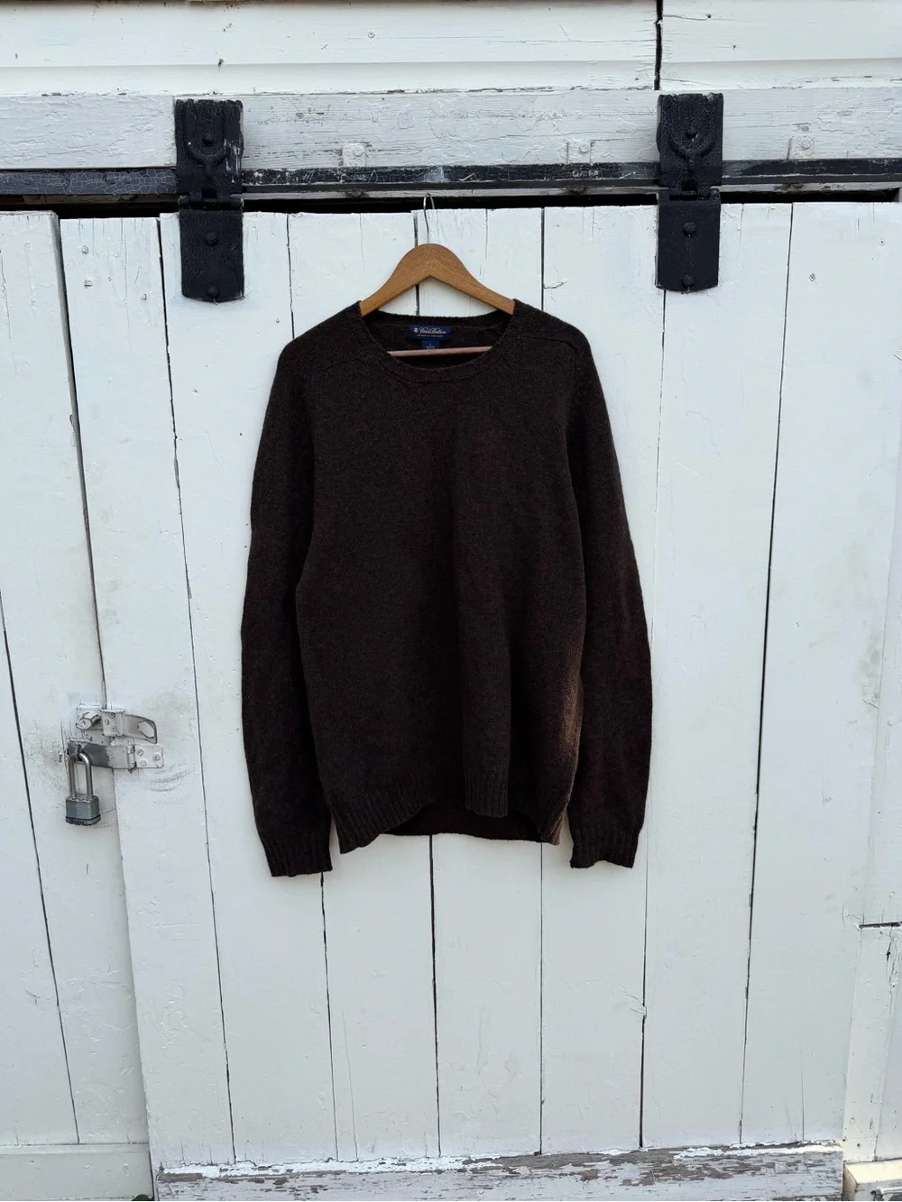 Brooks Brothers Brown Crewneck Knit Sweater